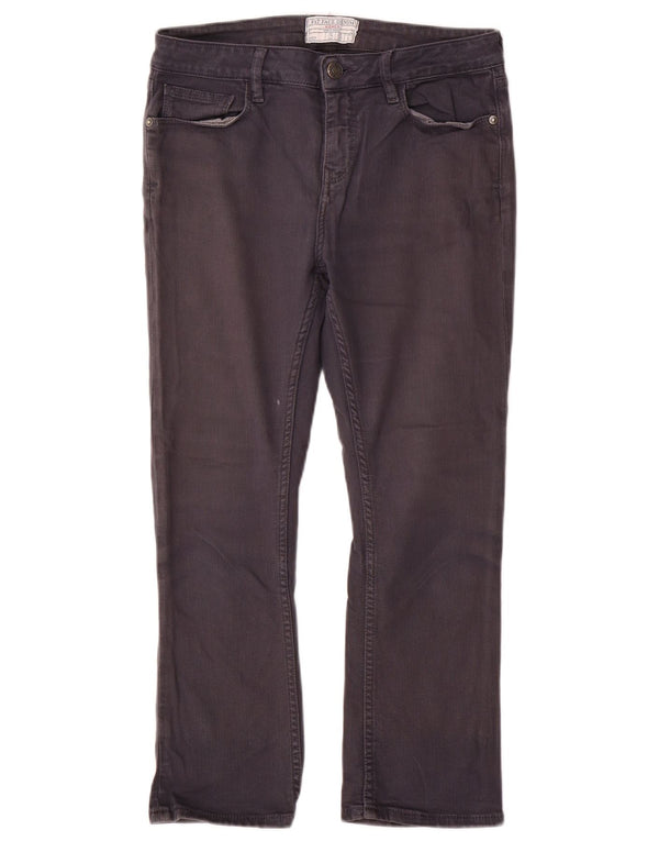 Fat Face Womens Cropped Jeans UK 10 Small W28 L23 Grey Cotton