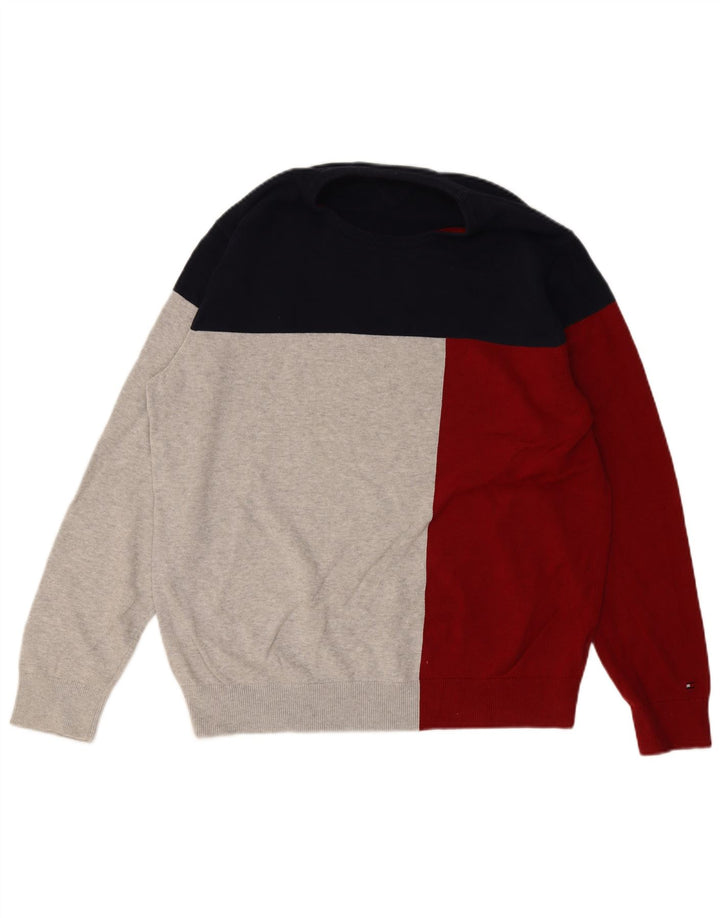 TOMMY HILFIGER Herre sweater med rund hals XL Multifarvet Colourblock