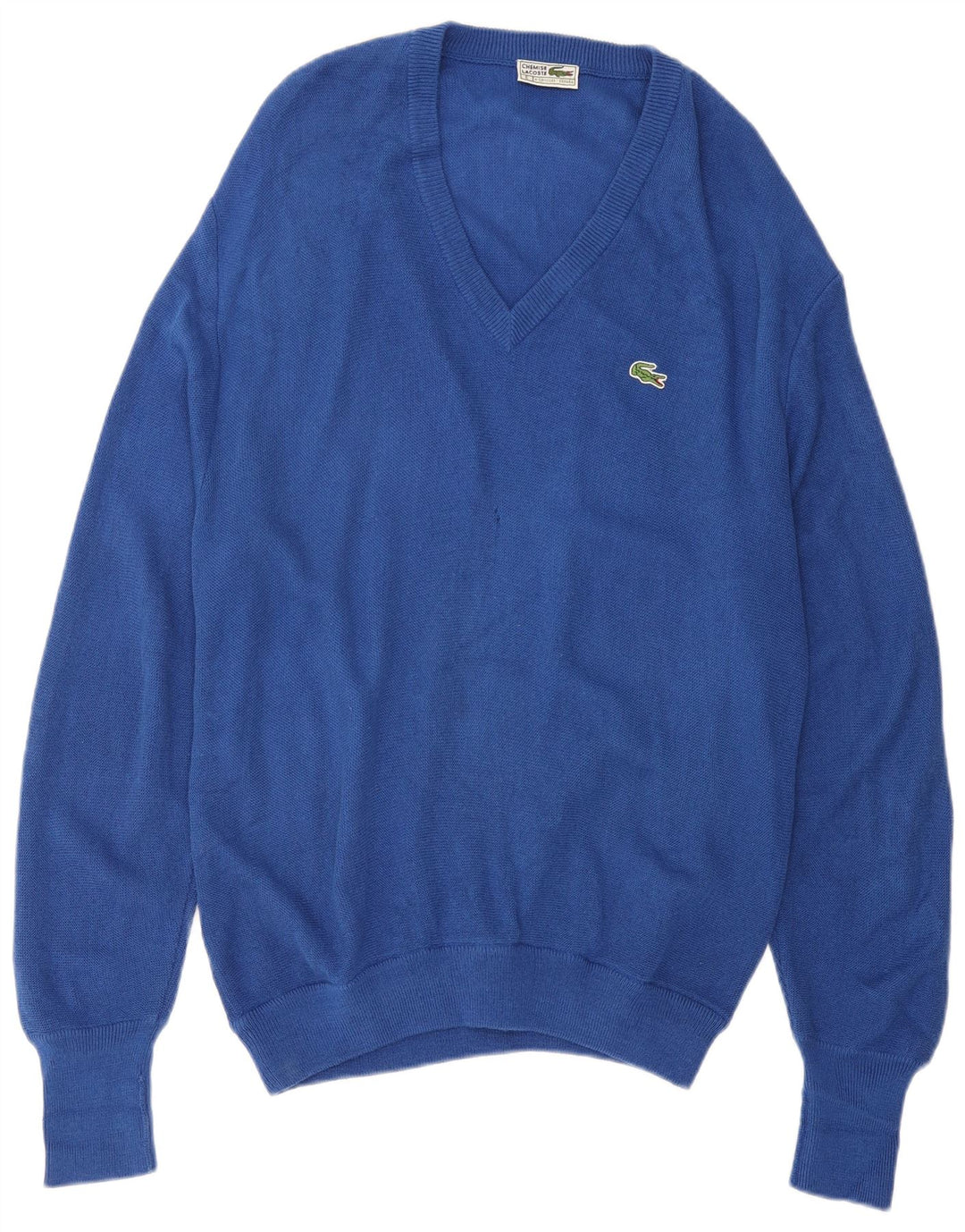Lacoste Herre V-hals sweater mellemblå akryl