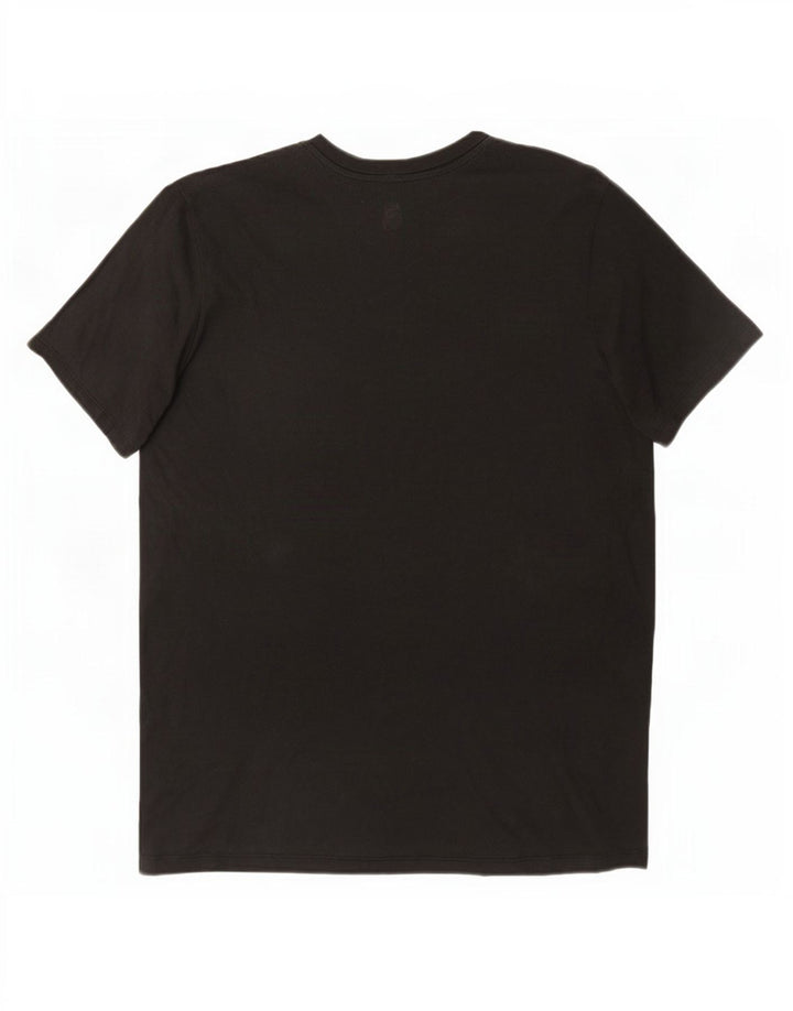 Lee Herre Regular Fit T-Shirt Top XL Sort Bomuld