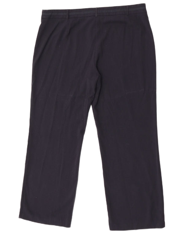 Marks & Spencer Lige fritidsbukser til kvinder UK 18 XL W38 L30 Marineblå