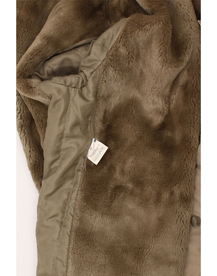 VINTAGE Womens Overcoat EU 42 Large Beige Polyester Vintage Vintage and Second-Hand Vintage from Messina Hembry 