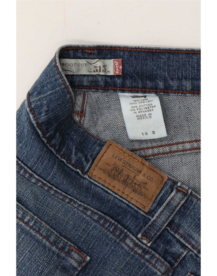 Levi's Dame 515 Bootcut Jeans US 14 XL W36 L30 Blå Bomuld