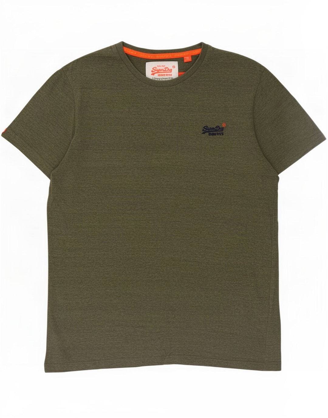 Superdry T-shirt top til mænd, stor Khaki Flecked Bomuld