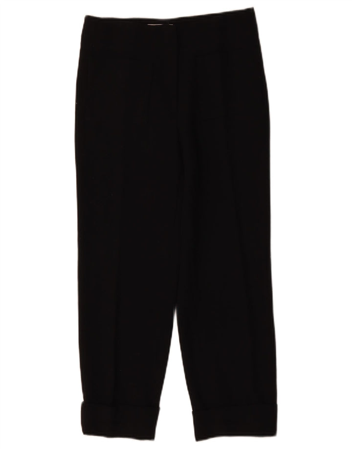 Vintage Dame Cropped Trousers W26 L23 Sort Uld