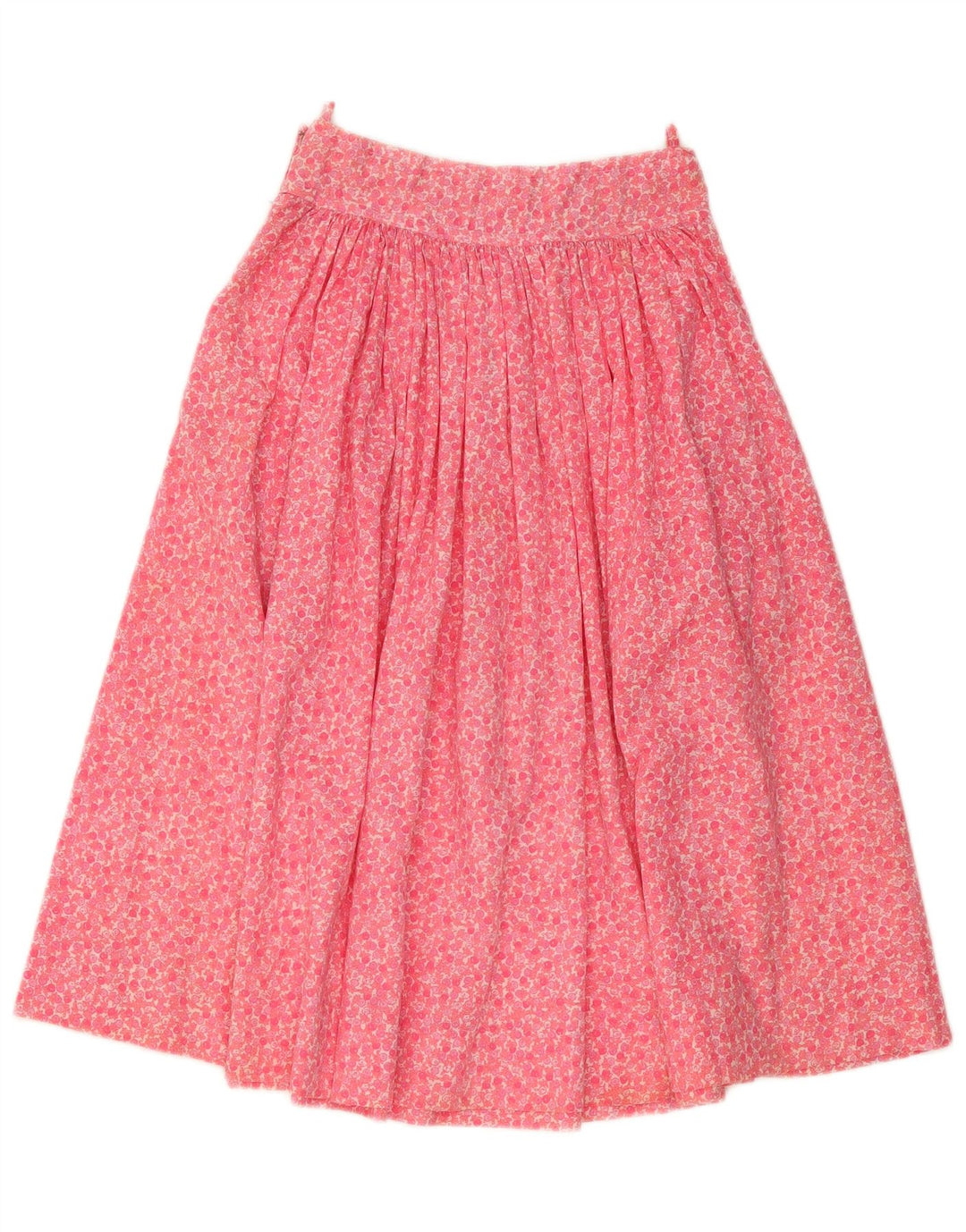 Vintage Kvinders Flared Skirt W28 Medium Pink Floral