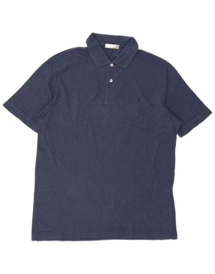 Sergio Tacchini Herre Milano Polo Shirt IT 52 Large Navy Blue