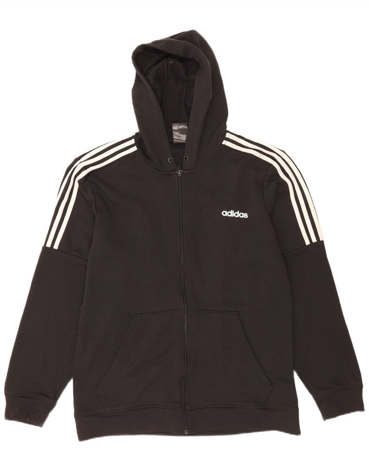 Adidas Hættetrøje med lynlås til mænd XL Sort polyester