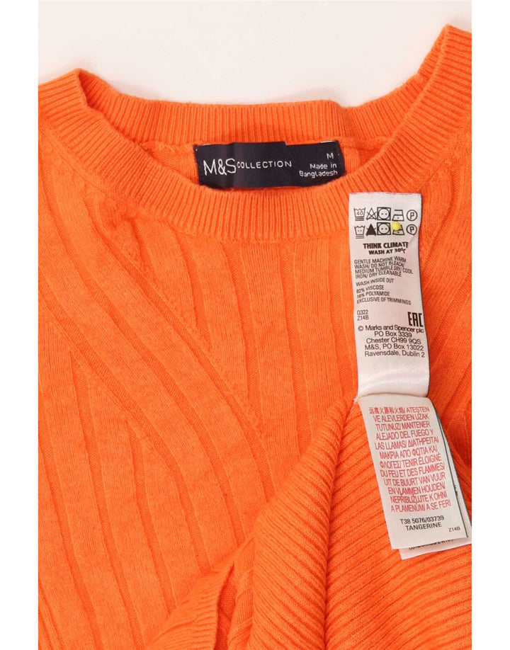 Marks & Spencer Dame sweater med rund hals DK 12 Medium Orange