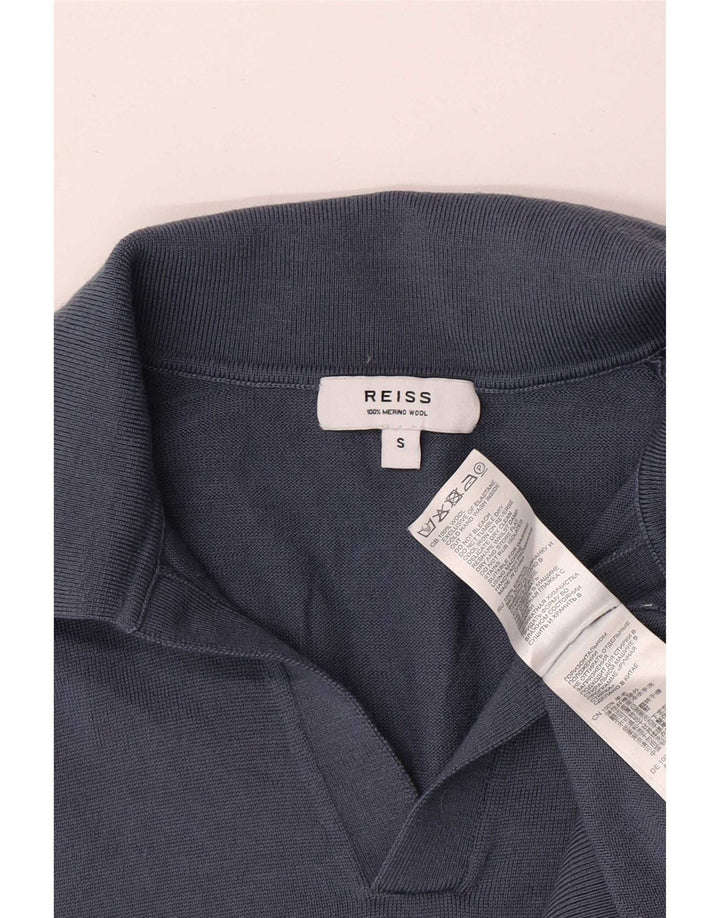 Reiss herre polo shirt lille blå uld
