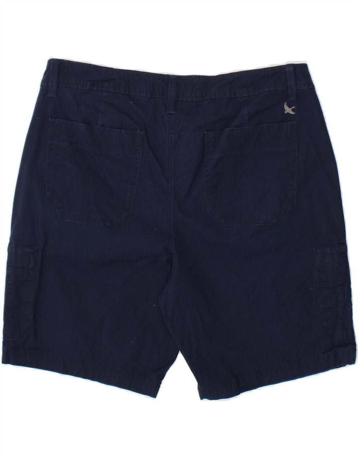 EDDIE BAUER Womens Cargo Shorts US 12 Large W34 Navy Blue Cotton Vintage Eddie Bauer and Second-Hand Eddie Bauer from Messina Hembry 