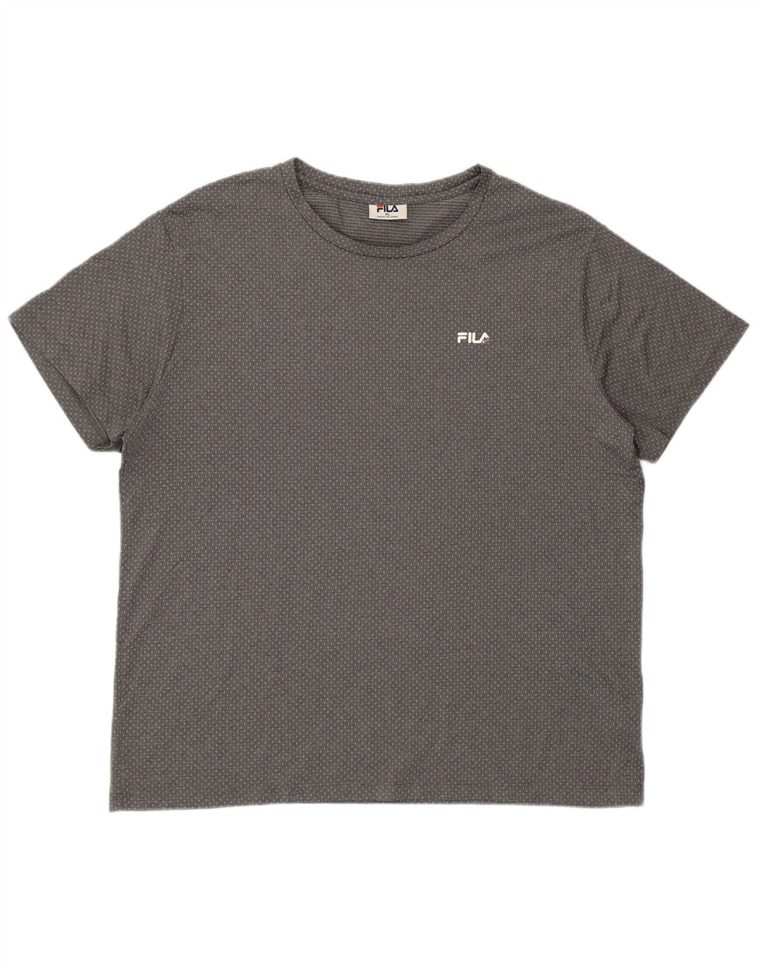 FILA Mens T-Shirt Top XL Grey Polyester