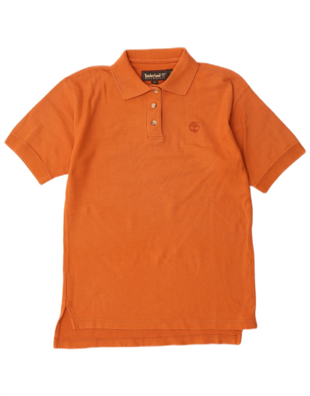 TIMBERLAND Dame Polo Shirt UK 10 Small Orange
