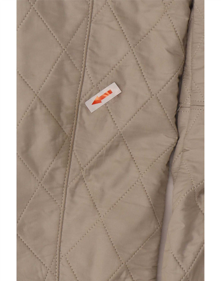 Barbour Quiltet jakke til kvinder UK 8 Small Off White Polyamid