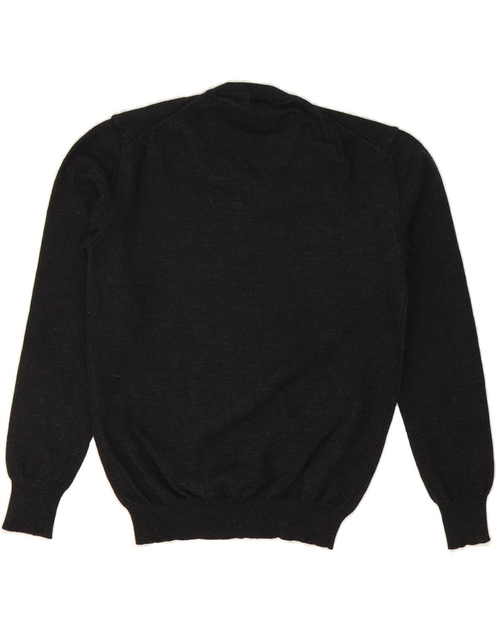 SERGIO TACCHINI Womens V-Neck Jumper Sweater UK 18 XL Black Vintage Sergio Tacchini and Second-Hand Sergio Tacchini from Messina Hembry 