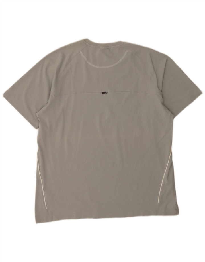 Adidas Herre T-Shirt Top XL Grå Bomuld