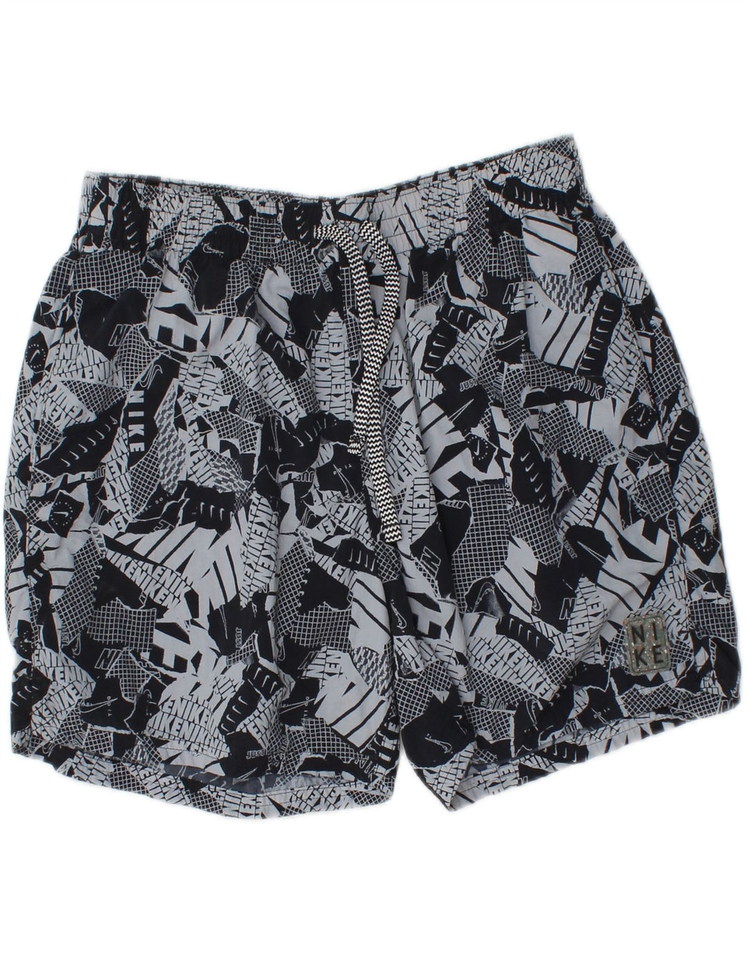 Nike grafiske sportsshorts til mænd mellem sort polyamid
