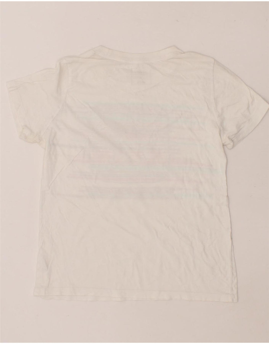 CONVERSE Womens Classic Fit Graphic T-Shirt Top UK 12 Medium White Cotton Vintage Converse and Second-Hand Converse from Messina Hembry 