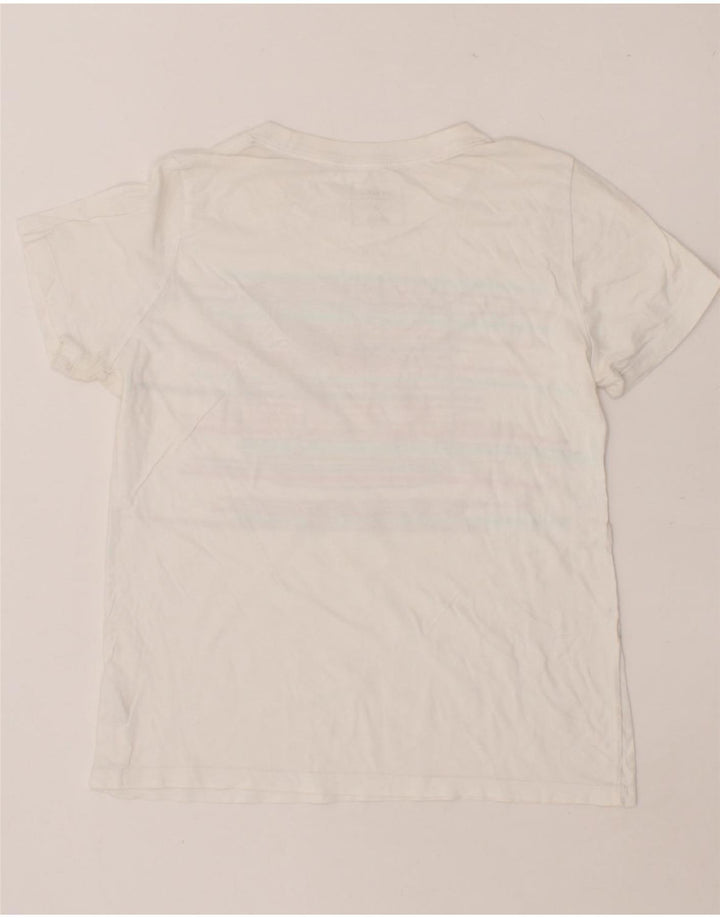CONVERSE Womens Classic Fit Graphic T-Shirt Top UK 12 Medium White Cotton Vintage Converse and Second-Hand Converse from Messina Hembry 