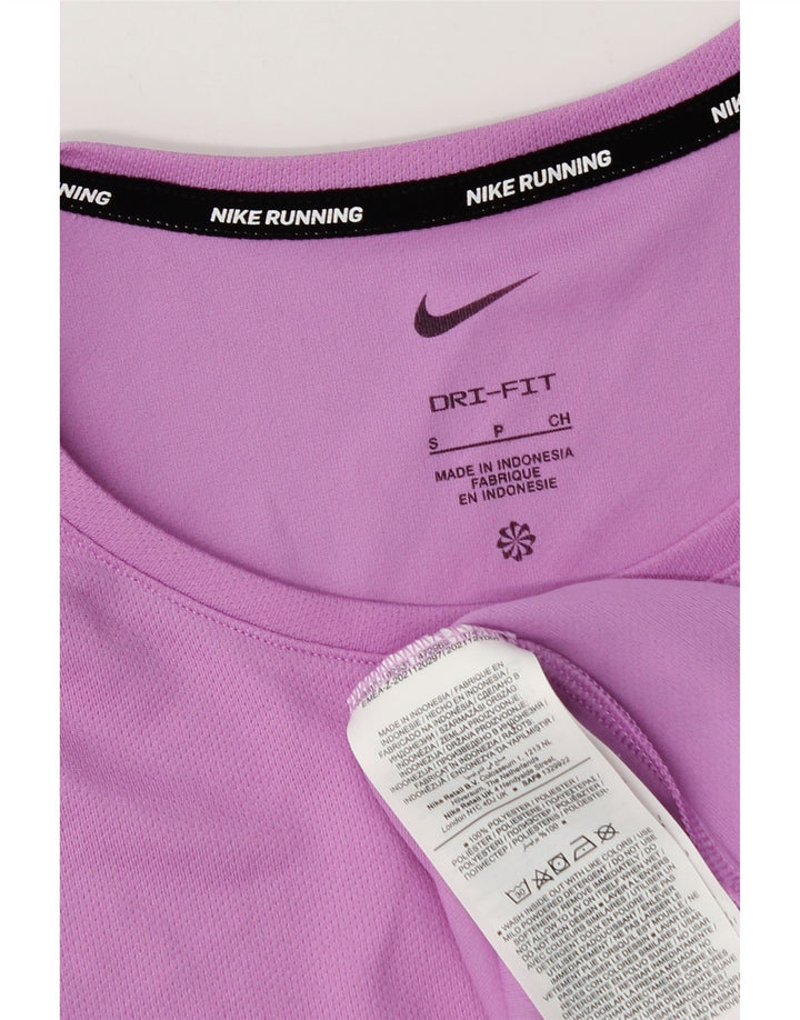 Nike Herre Dri Fit T-Shirt Top Lille Lilla Polyester