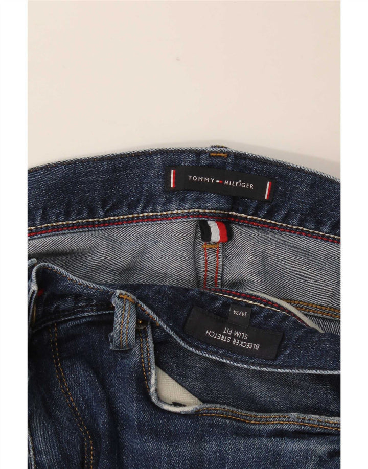 Tommy Hilfiger Herre Bleecker Slim Jeans W34 L34 Blå