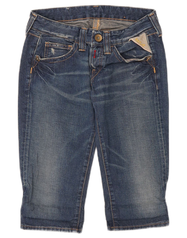 Replay Dame Denim Shorts W24 XS Blå Bomuld