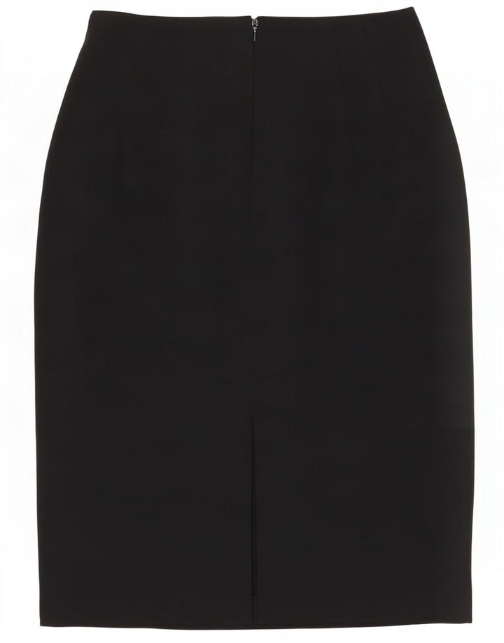 Marks & Spencer Dame St. Michael Pencil Skirt UK 8 Small W26 Black
