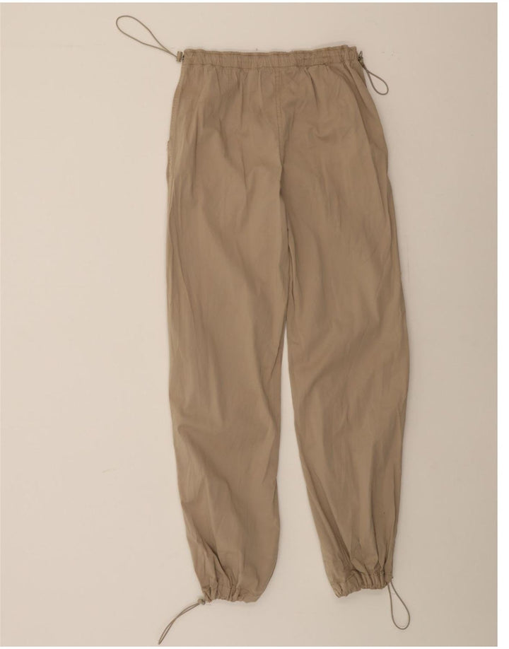 PULL & BEAR Womens Joggers Casual Trousers Small W27 L30 Beige Vintage Pull & Bear and Second-Hand Pull & Bear from Messina Hembry 