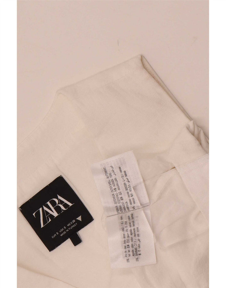 Zara Damevest UK 10 Small White Viscose