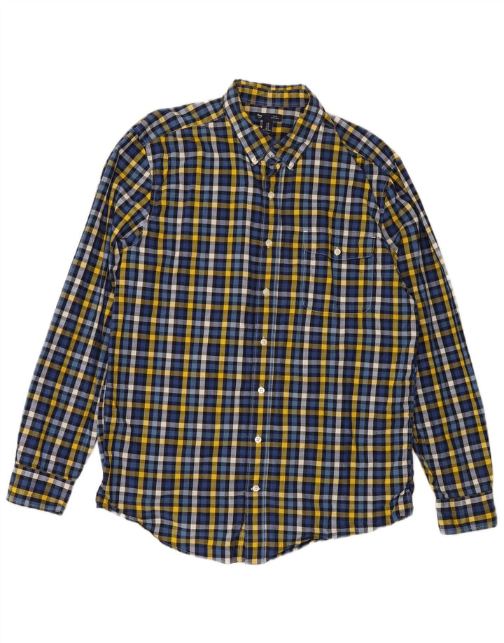 GAP Mens Slim Fit Shirt XL Multicoloured Check Cotton