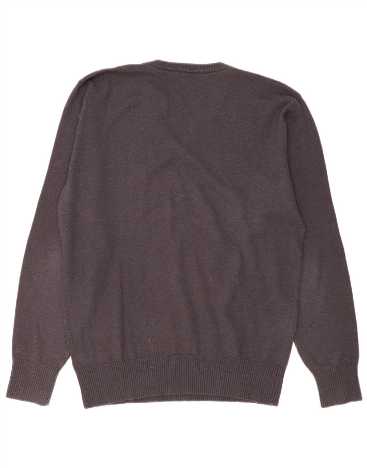 NORTH SAILS Mens V-Neck Jumper Sweater XL Grey Wool