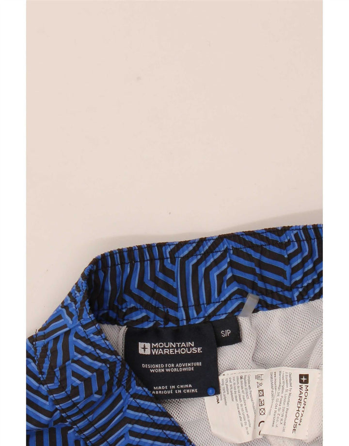 Mountain Warehouse Herre badeshorts Små blå geometrisk polyester