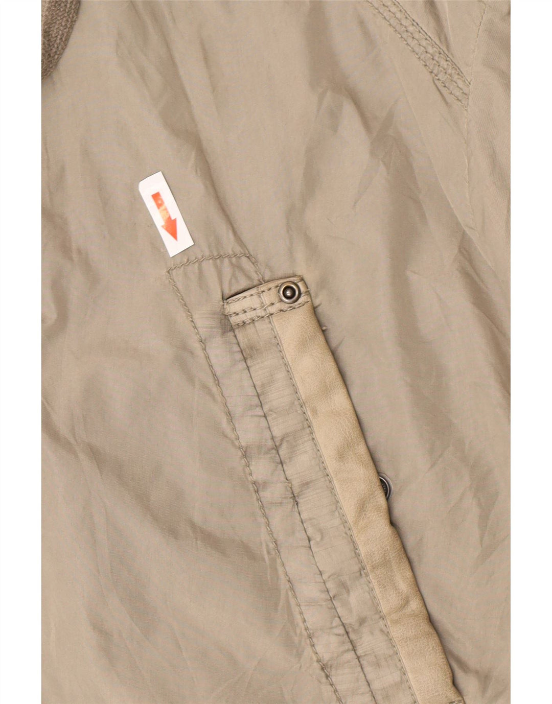 Zara Herre Hooded Windbreaker Jacket UK 44 2XL Grå Nylon