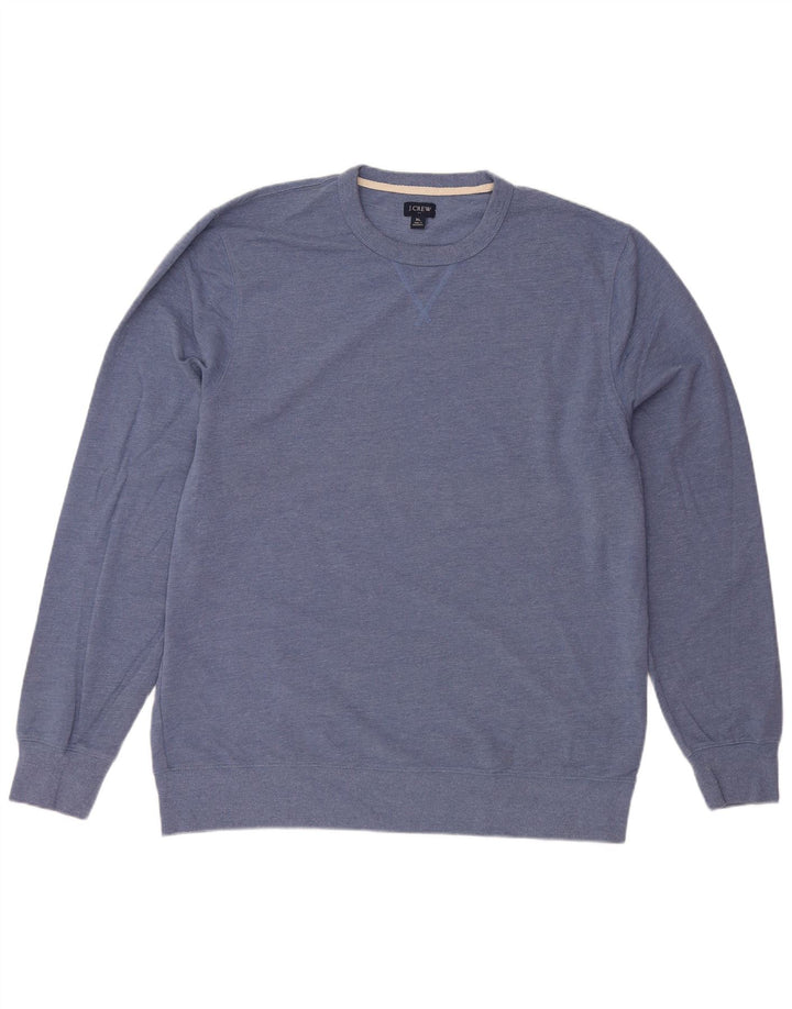J. CREW Sweatshirt til mænd XL Blå bomuld