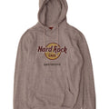 Hard Rock Cafe Herre Amsterdam Grafisk Hættetrøje Jumper Stor Grå Polyester