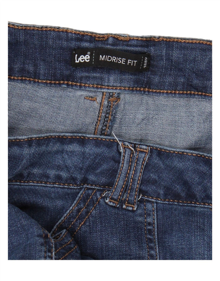 LEE Womens Mid Rise Cropped Jeans W34 L23 Blue Vintage Lee and Second-Hand Lee from Messina Hembry 
