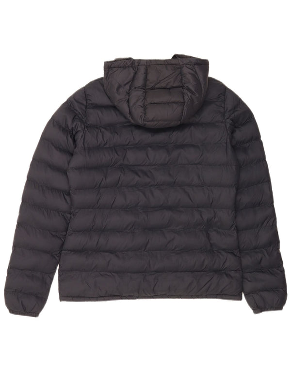 Mountain Warehouse Womens Hooded Padded Jacket UK 10 Small Navy Blue
