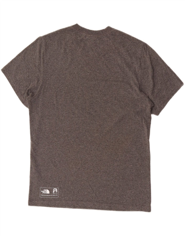 The North Face Herre grafisk T-shirt Top Medium Grey Flecked Bomuld