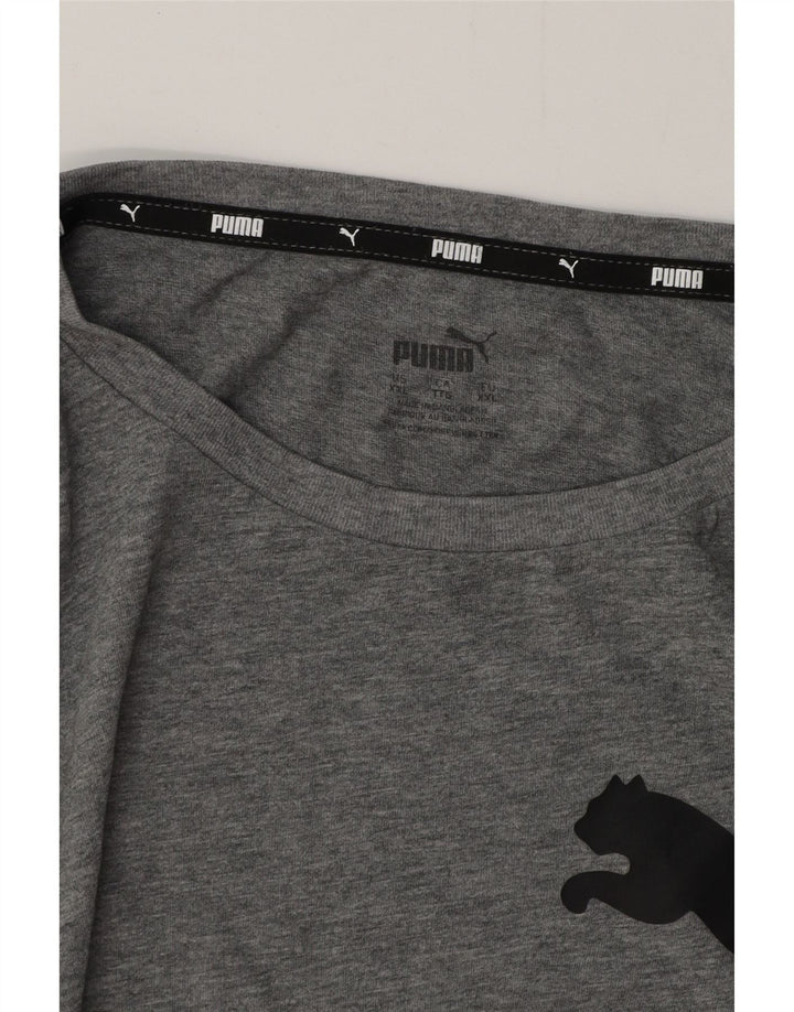 PUMA Herre grafisk T-shirt Top 2XL Grå