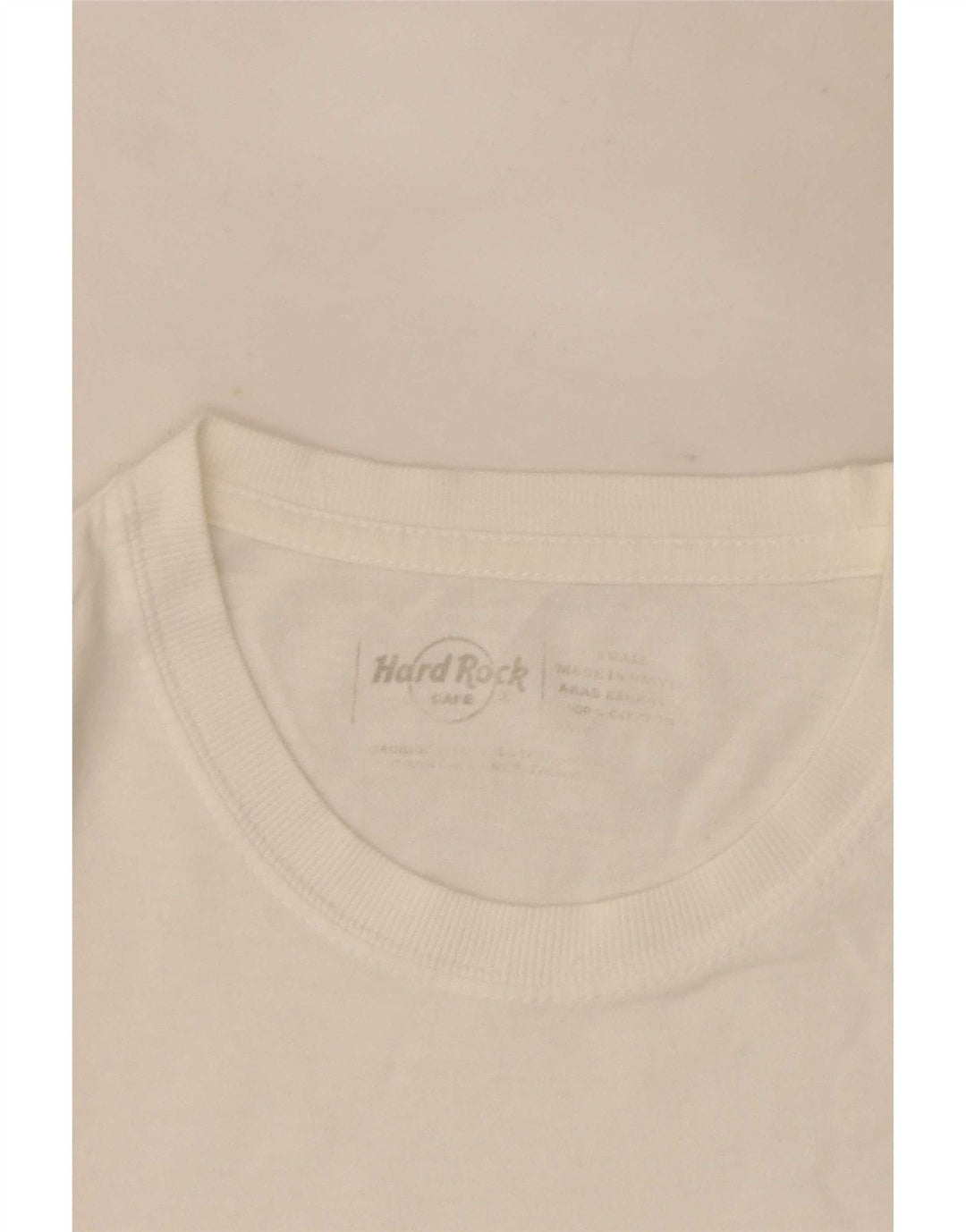 Hard Rock Cafe Herre Berlin Grafisk T-Shirt Top Lille Hvid