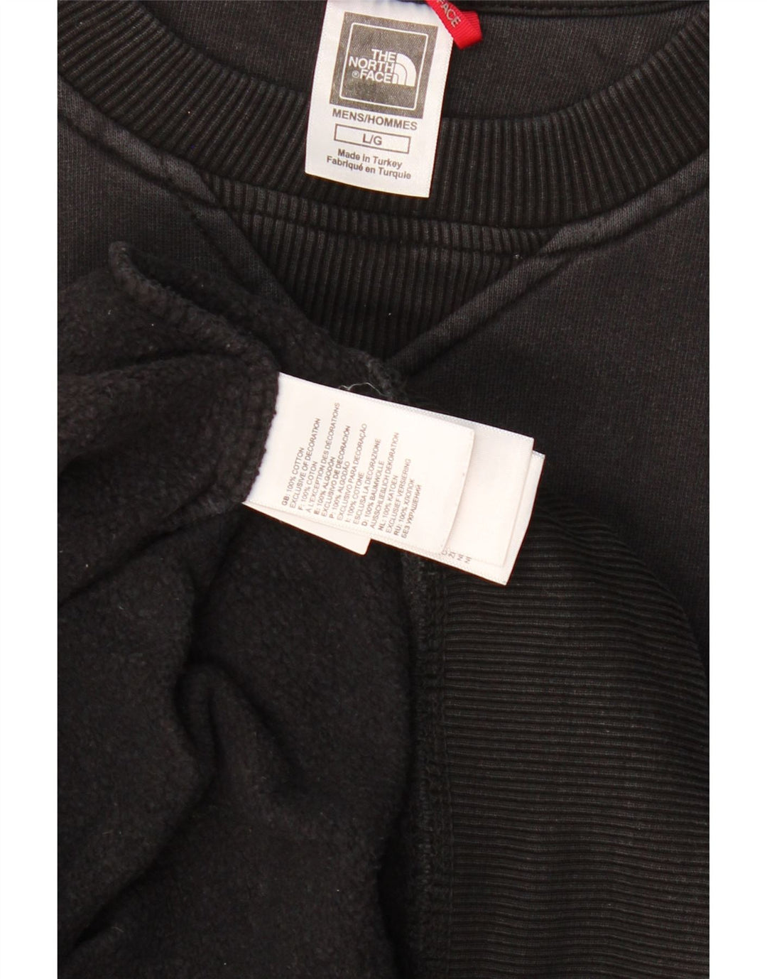 THE NORTH FACE Herre Grafisk Sweatshirt Jumper Stor Sort Bomuld