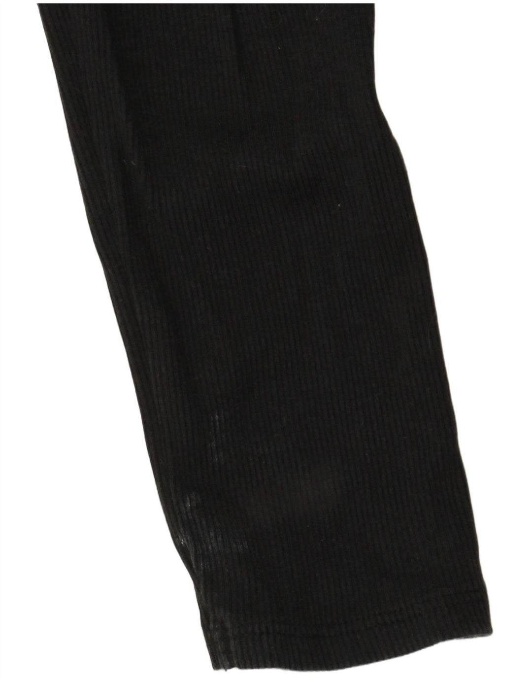 Zara Dame langærmet Crop Polo Shirt UK 12 Medium Black