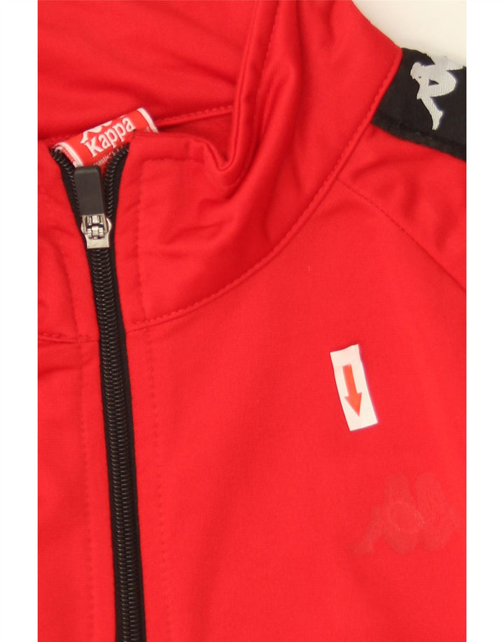 Kappa Herre grafisk træningsdragt Topjakke XL Rød Colourblock