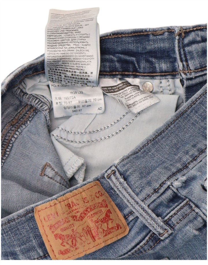 LEVI'S Lige jeans med slankende pasform til kvinder W28 L32 blå bomuld