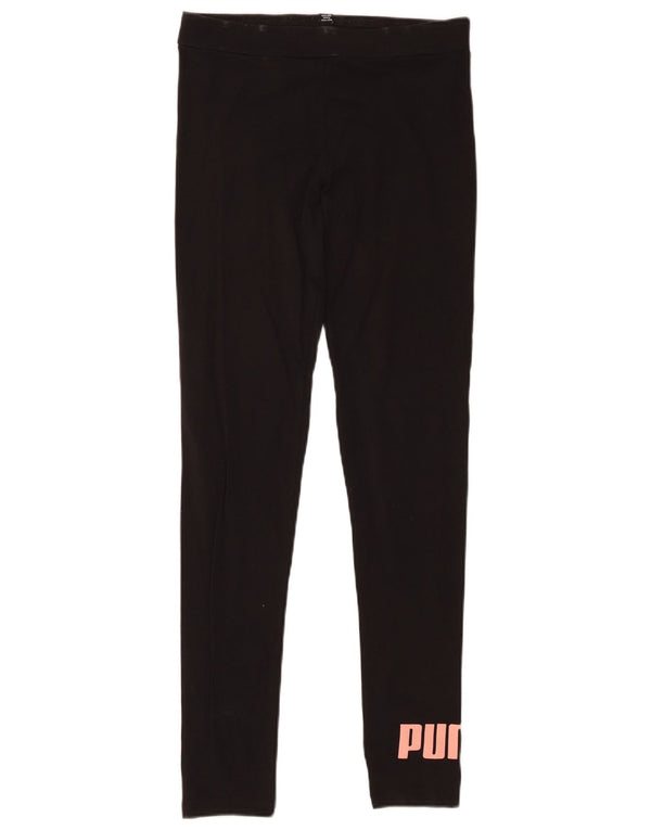 Puma piger grafiske leggings 15-16 år sort bomuld