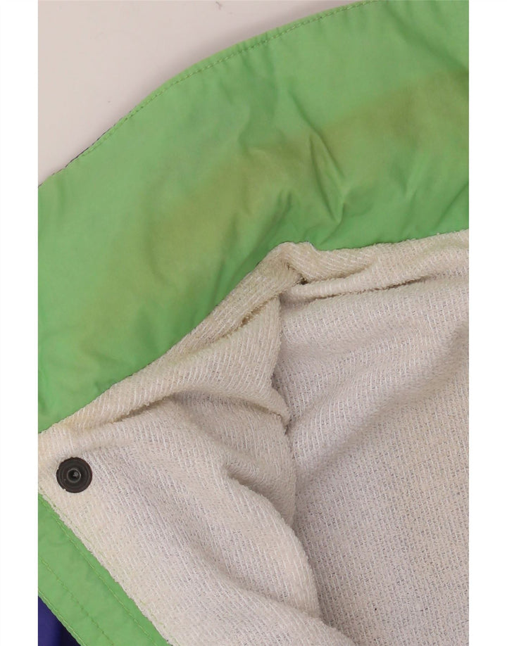 K-WAY Herre Windbreaker Jacket UK 38 Medium Lilla Colourblock Polyamid