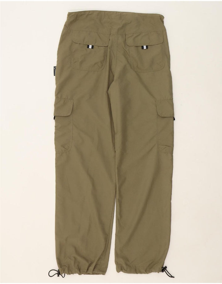 OLYMPIA Mens Straight Cargo Trousers W36 L30 Khaki Polyester Vintage Olympia and Second-Hand Olympia from Messina Hembry 