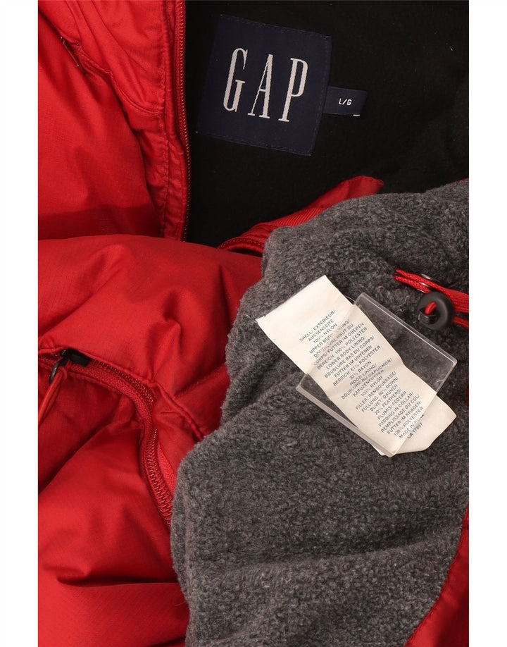 Gap Herre Polstret Gilet UK 40 Large Rød Nylon