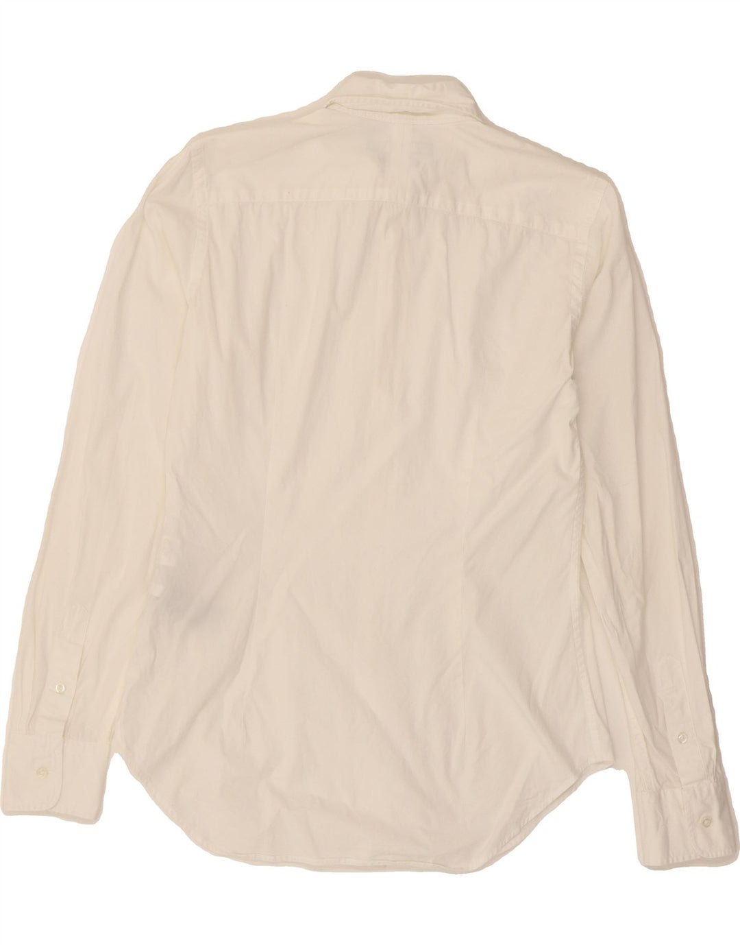 RALPH LAUREN Womens Slim Fit Shirt US 6 Medium White Cotton Vintage Ralph Lauren and Second-Hand Ralph Lauren from Messina Hembry 