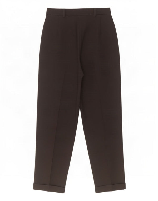 Marks & Spencer Womens High Waist Suit Trousers UK 14 Large W28 L31 Black